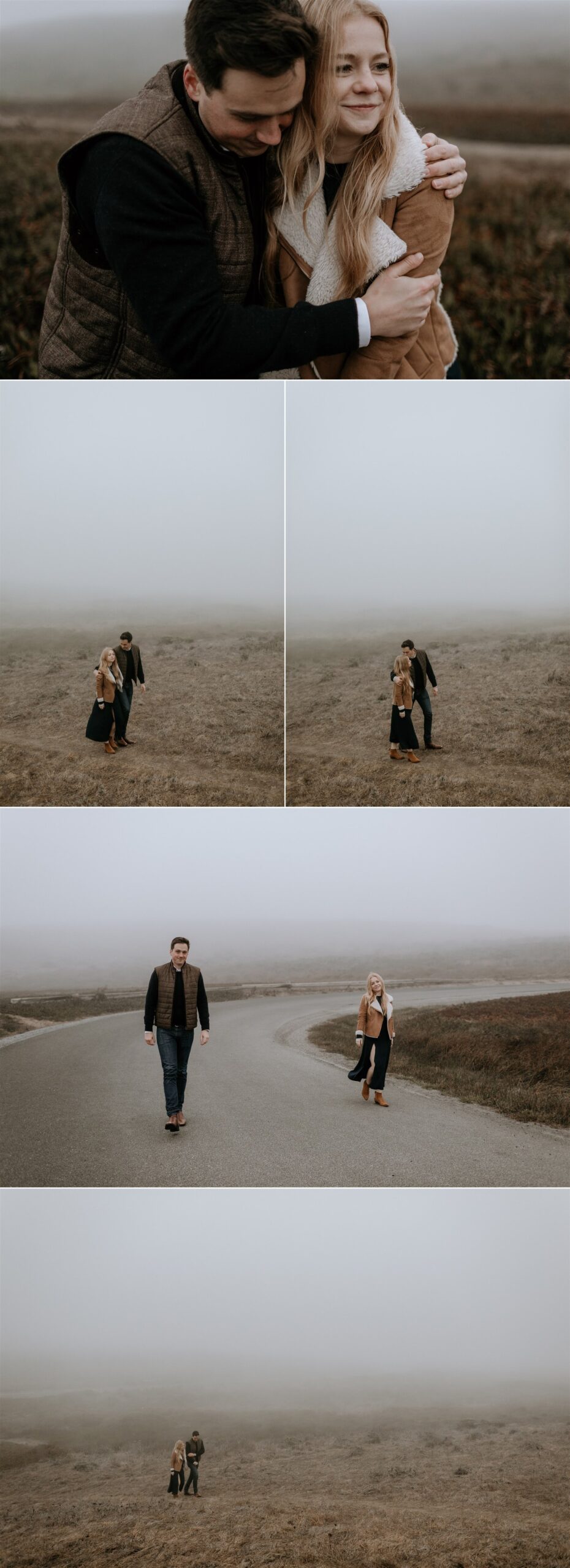 Gretchen Gause Photography // Foggy Bodega Beach Engagement Session #BodegaBay #EngagementSession #EngagementPhotos #BodegaBaySession