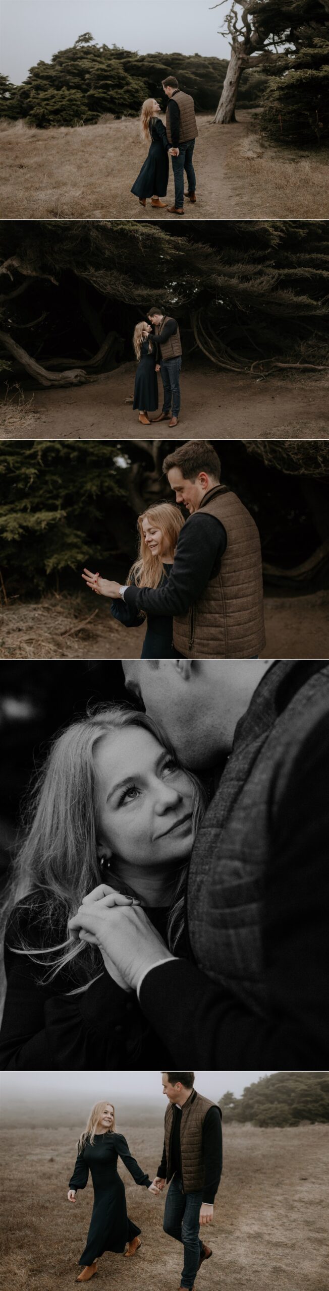 Gretchen Gause Photography // Foggy Bodega Beach Engagement Session #BodegaBay #EngagementSession #EngagementPhotos #BodegaBaySession