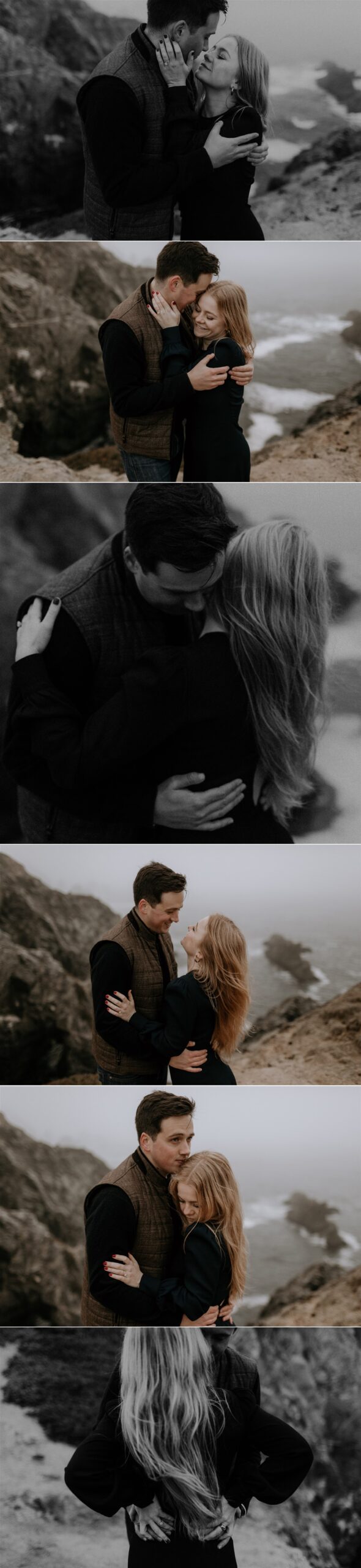 Gretchen Gause Photography // Foggy Bodega Beach Engagement Session #BodegaBay #EngagementSession #EngagementPhotos #BodegaBaySession