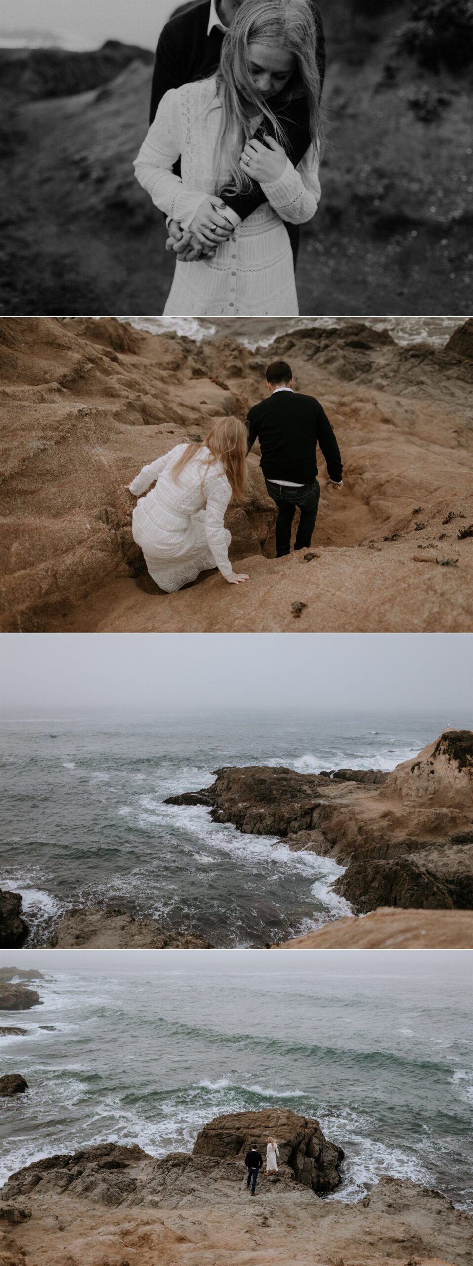 Gretchen Gause Photography // Foggy Bodega Beach Engagement Session #BodegaBay #EngagementSession #EngagementPhotos #BodegaBaySession