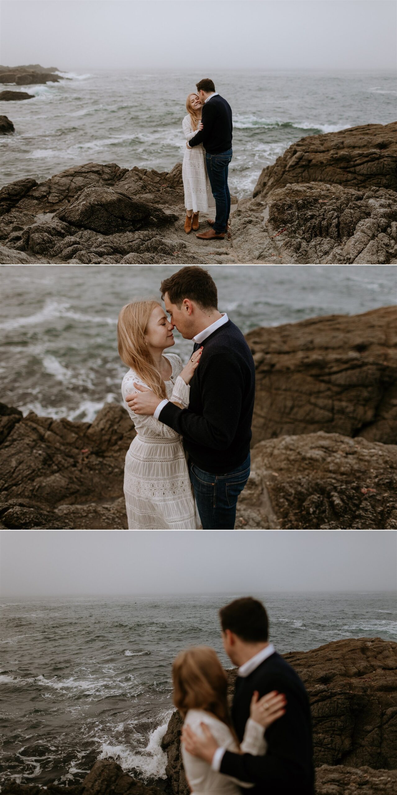 Gretchen Gause Photography // Foggy Bodega Beach Engagement Session #BodegaBay #EngagementSession #EngagementPhotos #BodegaBaySession